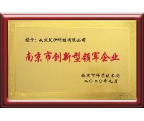 南京市創(chuàng)新型領軍企業(yè)